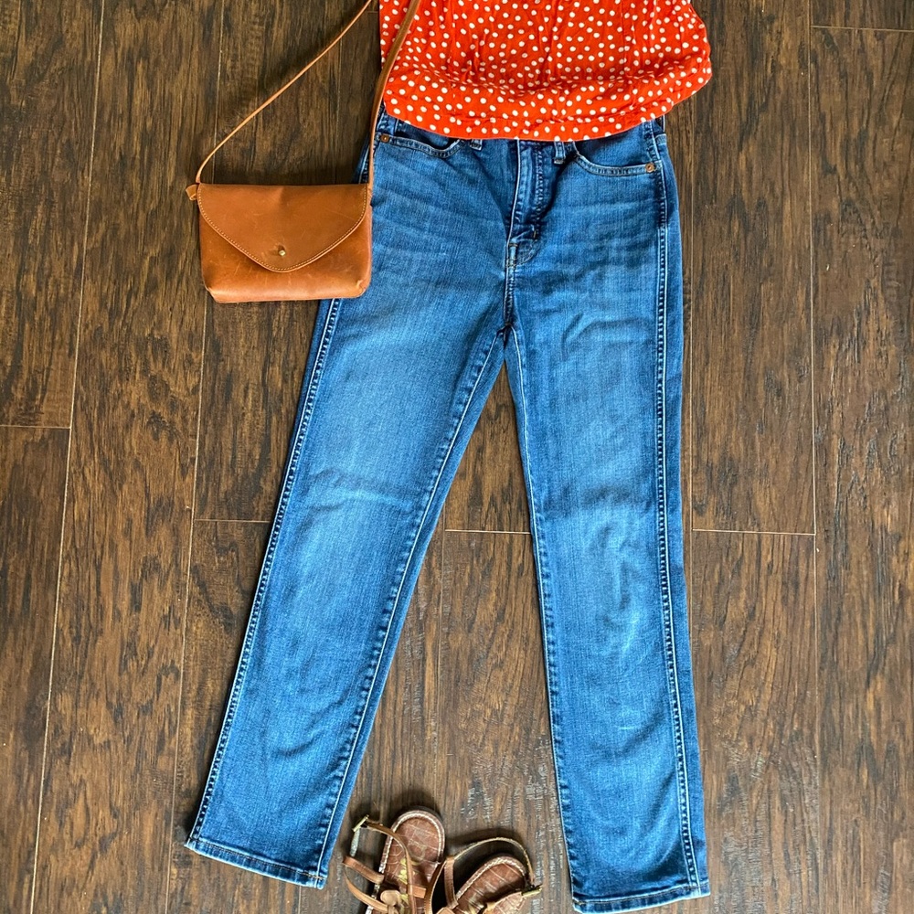 Madewell stovepipe jeans in Antoine wash